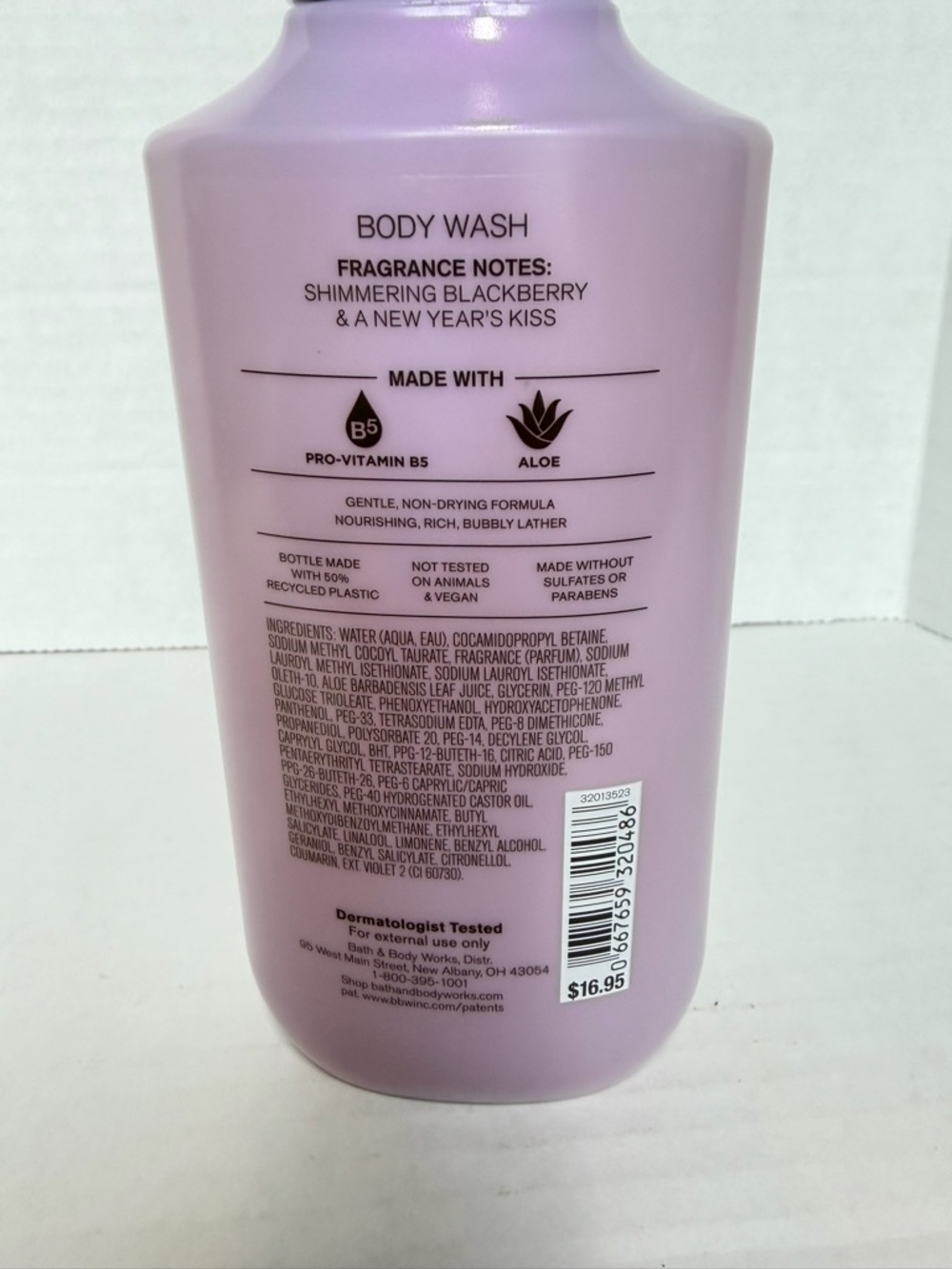 New Bath & Body Works Cue the Confetti Body Wash 10 oz Blackberry Aloe Vitamin - Picture 4 of 5